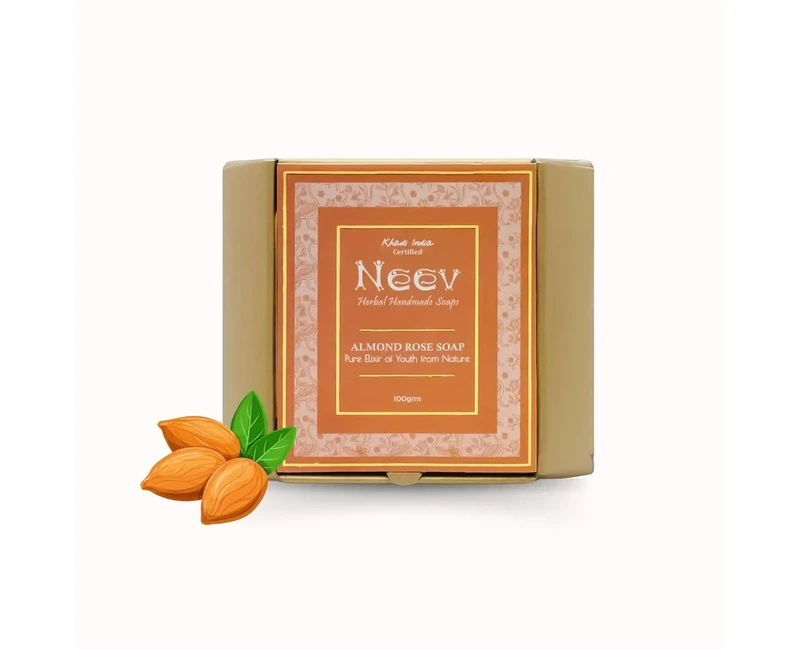 Almond Rose Handmade Soap- Pure Elixir of Youth from Nature